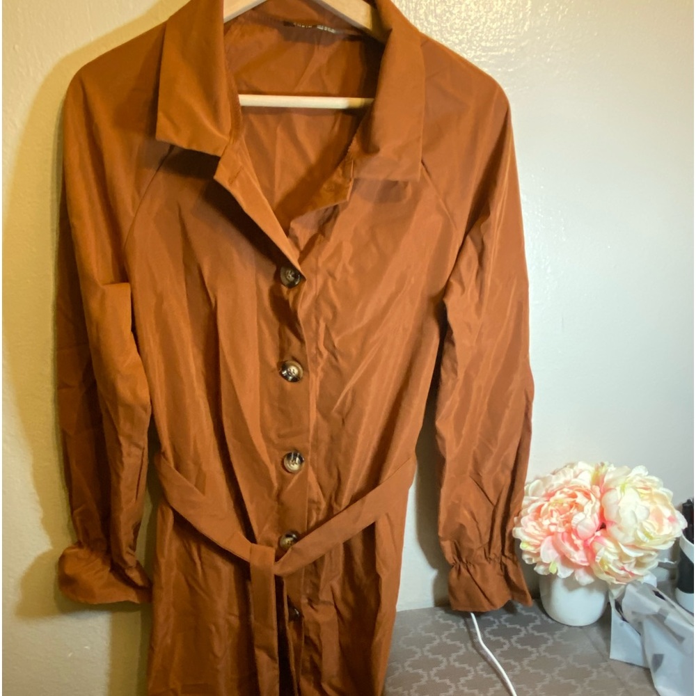 Dress Long dress rust color size Small .NWOT